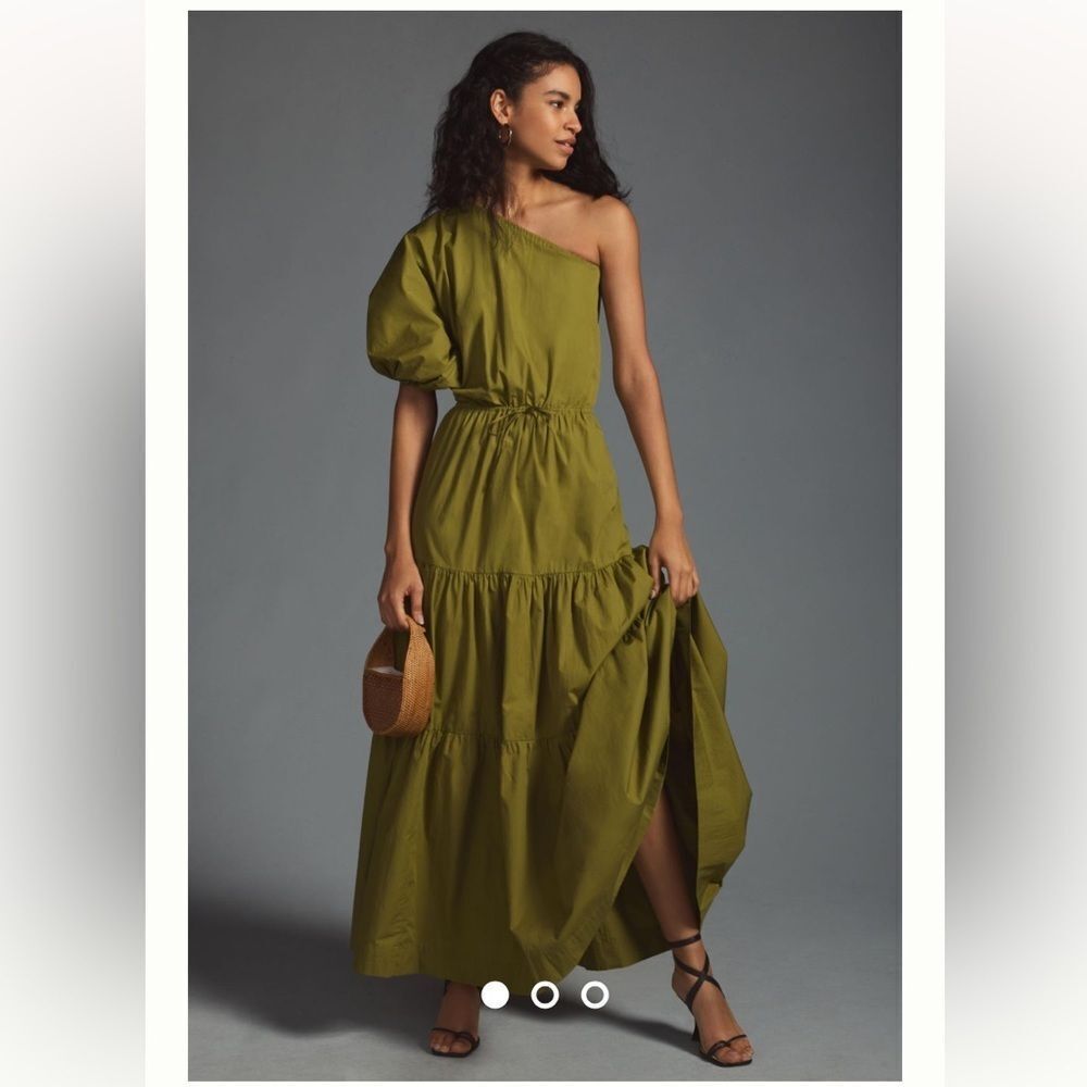 S/W/F Tiered One-Shoulder Dressโby Anthropologie size MP